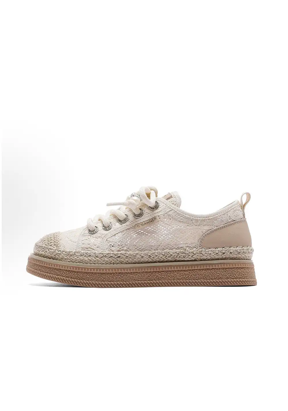 C.BANNER丨Fabric Simple Contrast Color Fisherman Shoes