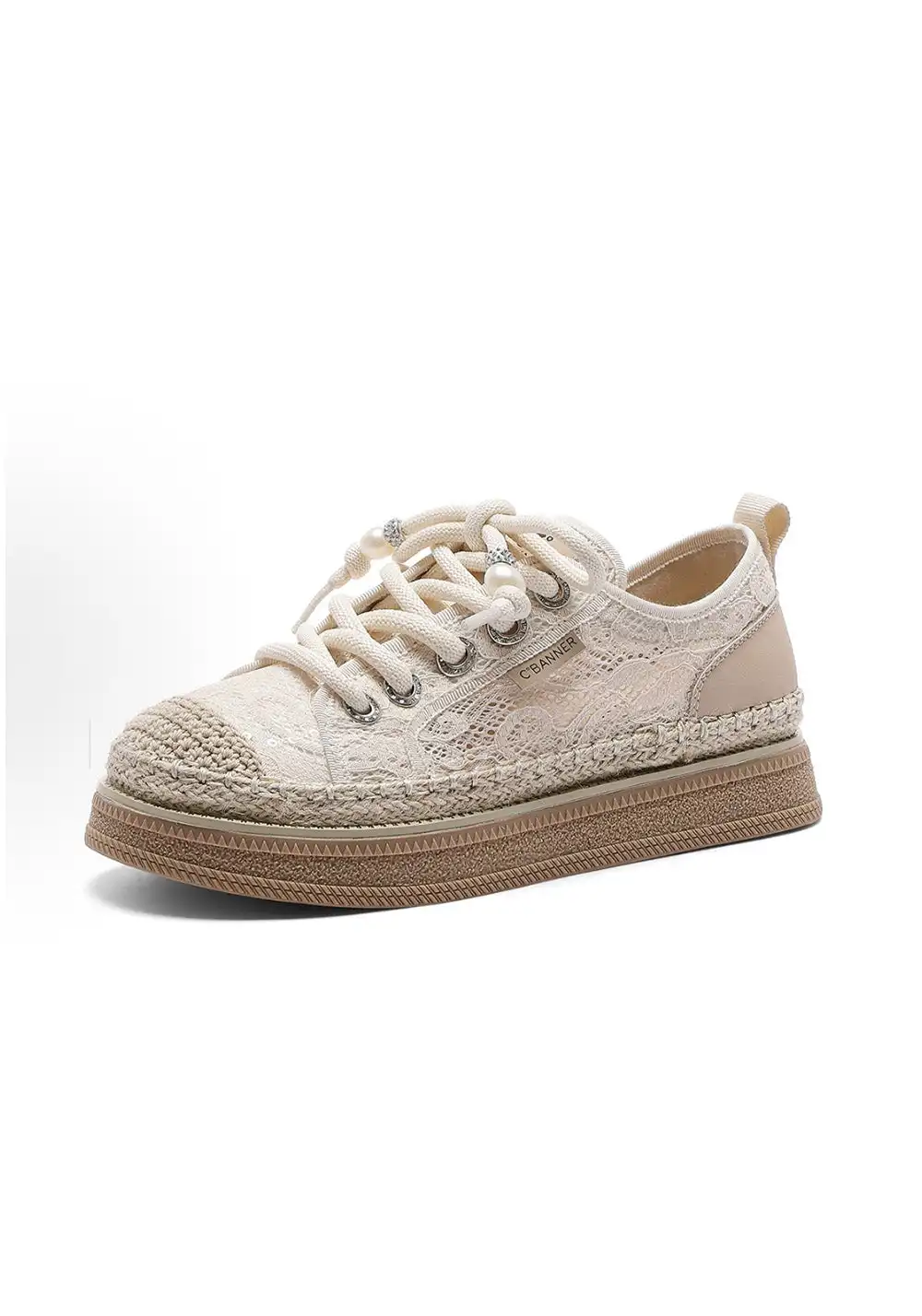 C.BANNER丨Fabric Simple Contrast Color Fisherman Shoes