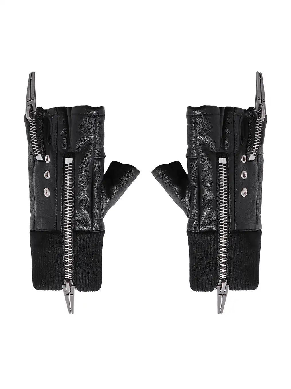 REBEL WAVE丨25SS“WOR”DOUBLE ZIP STRUCTURE LAYERED GLOVES