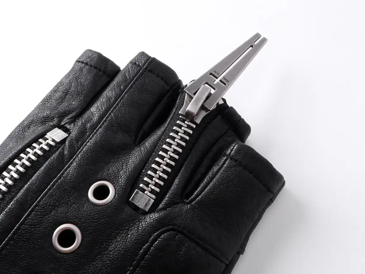 REBEL WAVE丨25SS“WOR”DOUBLE ZIP STRUCTURE LAYERED GLOVES