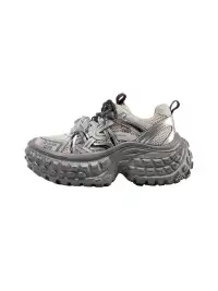 C.BANNER丨Silver Chunky Dad Sneakers for Women
