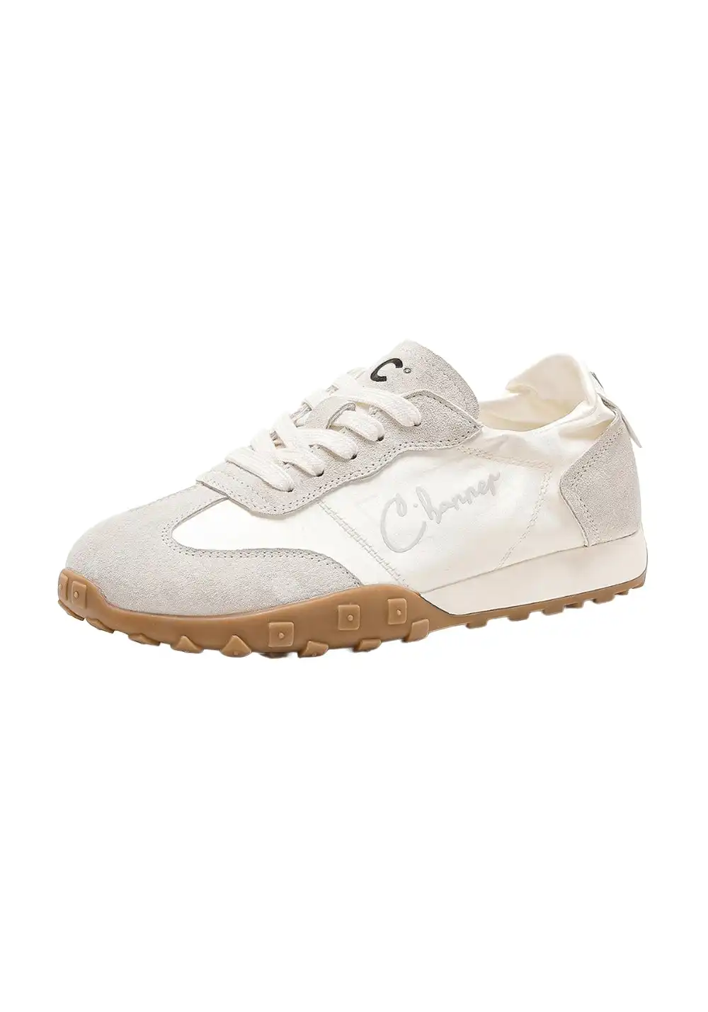 C.BANNER丨Colorblock Lace-Up Breathable Sneakers for Women