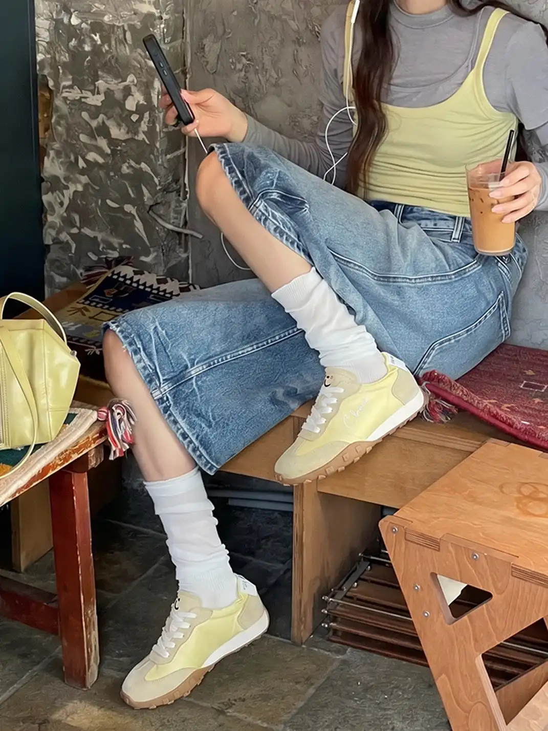 C.BANNER丨Colorblock Lace-Up Breathable Sneakers for Women