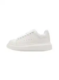 C.BANNER丨Leather Platform Rhinestone Sneakers