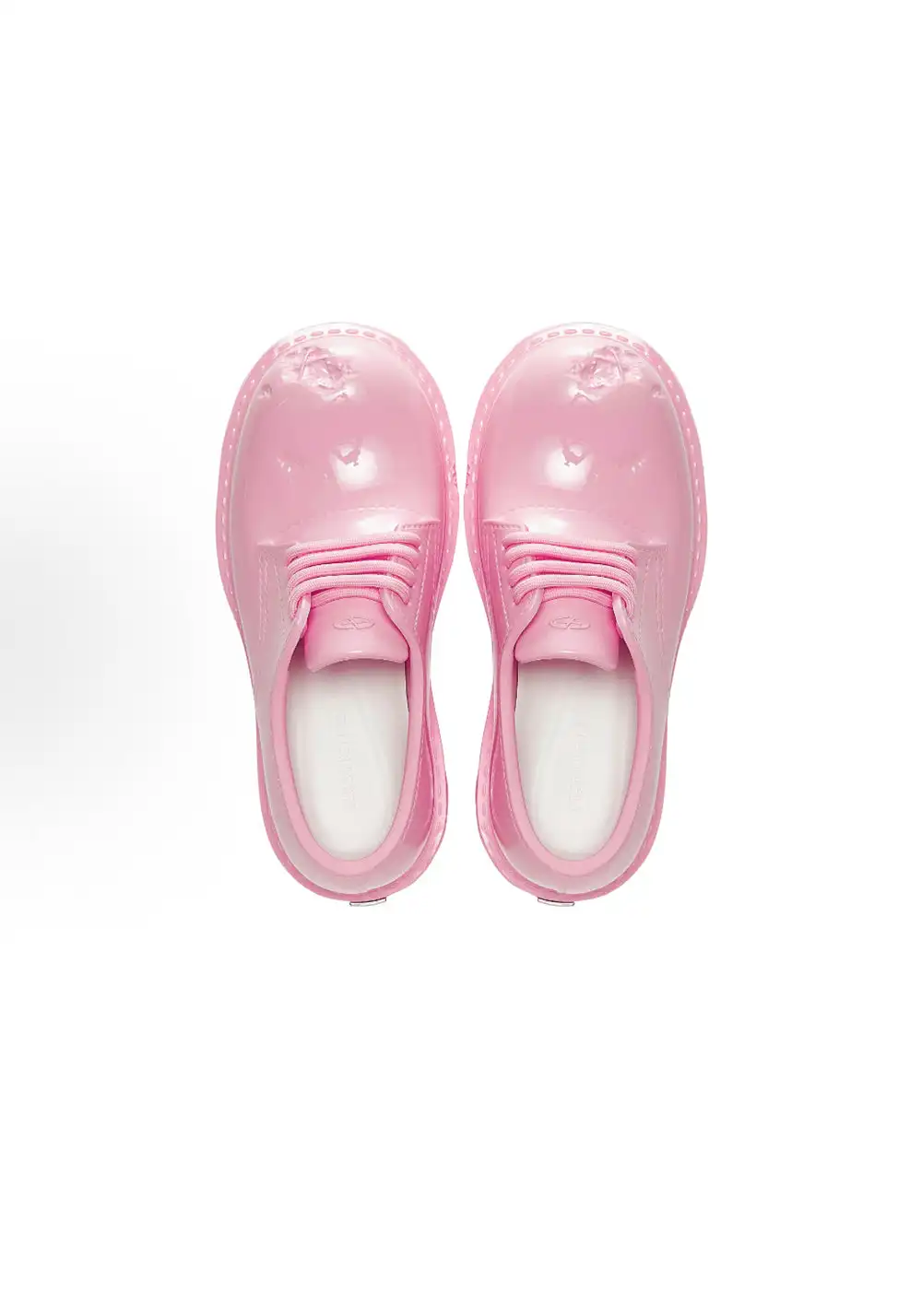 GLITTER FOCUS丨Pink Futuristic Derby Shoes