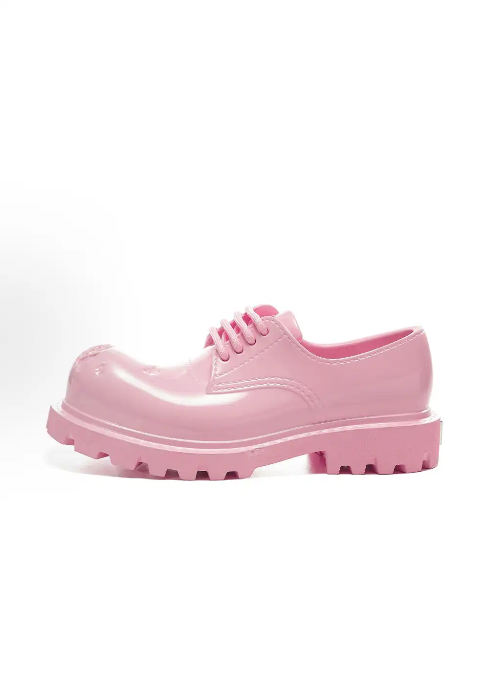 GLITTER FOCUS丨Pink Futuristic Derby Shoes