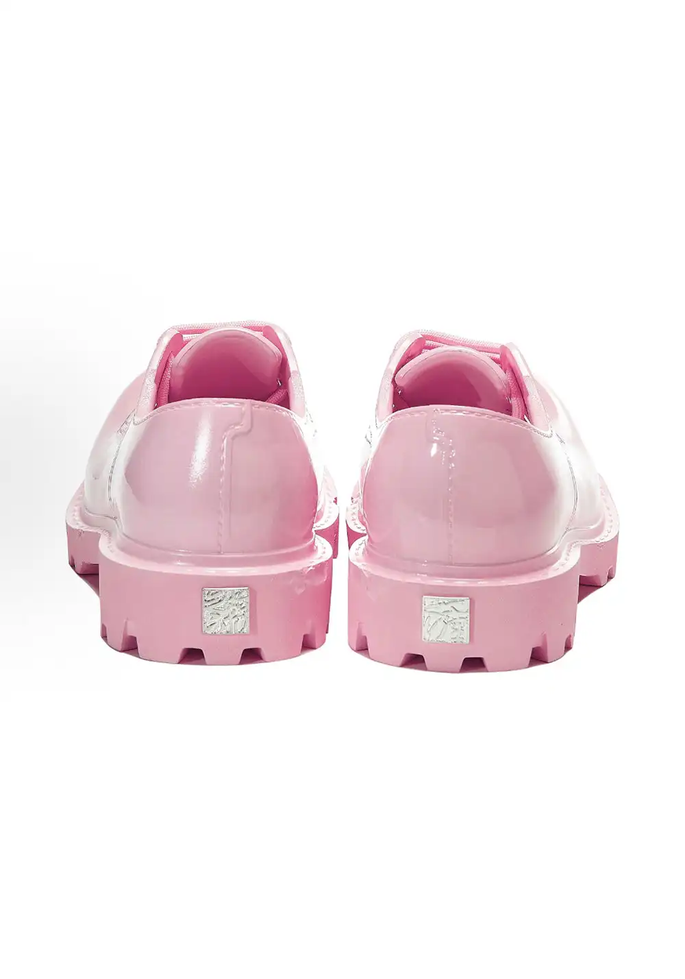 GLITTER FOCUS丨Pink Futuristic Derby Shoes
