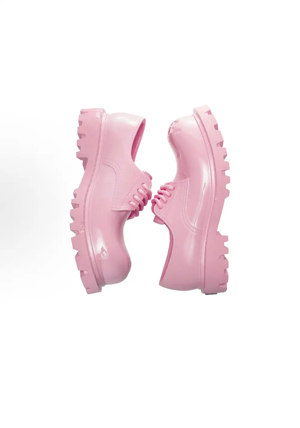 GLITTER FOCUS丨Pink Futuristic Derby Shoes