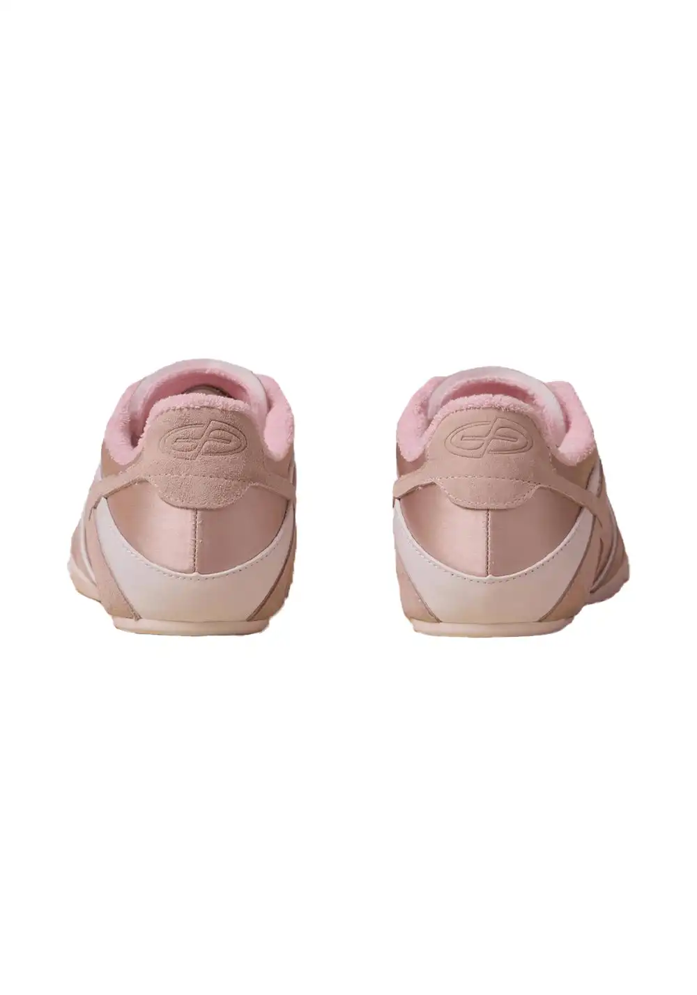 GLITTER FOCUS丨Pink Retro Low-Profile German Trainer Sneakers