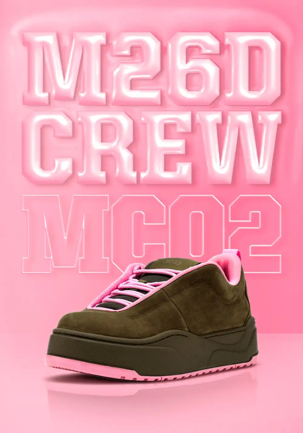M26D |"Powder Pink" Retro Street Style Casual Sneakers