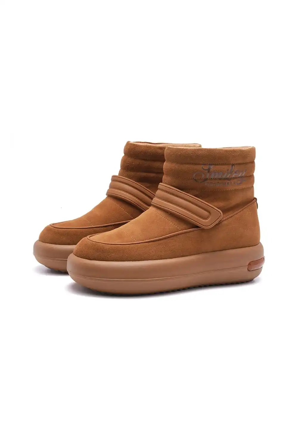 SMILEY丨Unisex Split Leather Snow Boots