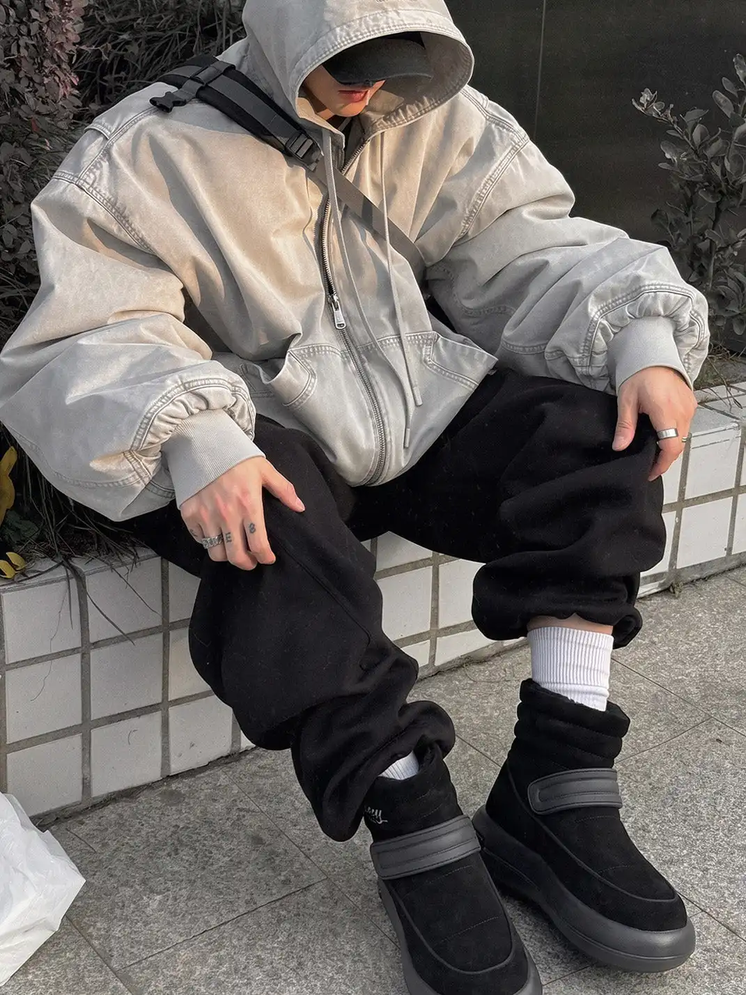 SMILEY丨Split Leather Thermal Snow Boots - Lightweight Foam Sole