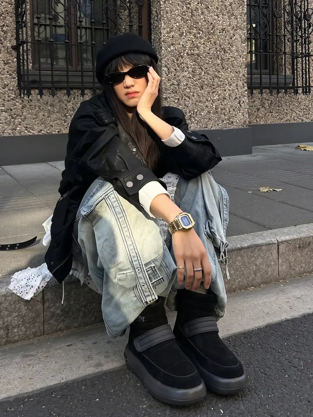 SMILEY丨Split Leather Thermal Snow Boots - Lightweight Foam Sole