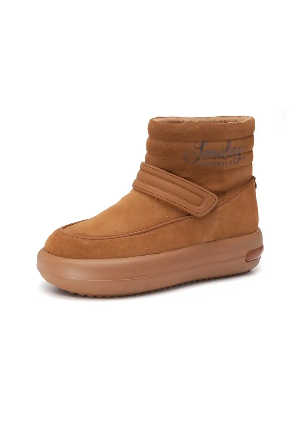 SMILEY丨Split Leather Thermal Snow Boots - Lightweight Foam Sole