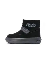 SMILEY丨Split Leather Thermal Snow Boots - Lightweight Foam Sole