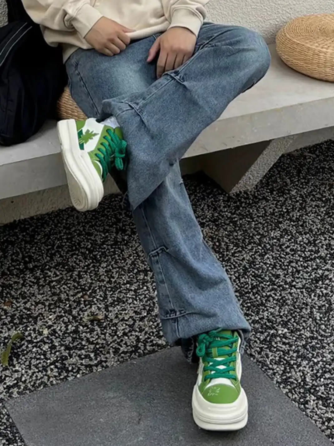 SMILEY丨Dynamic Skate Shoes - Split Leather