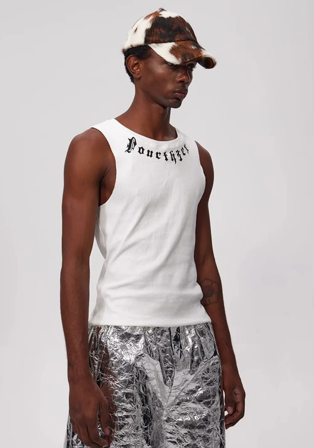 Fourth3ex丨Sanskrit Sword Print Tank Top