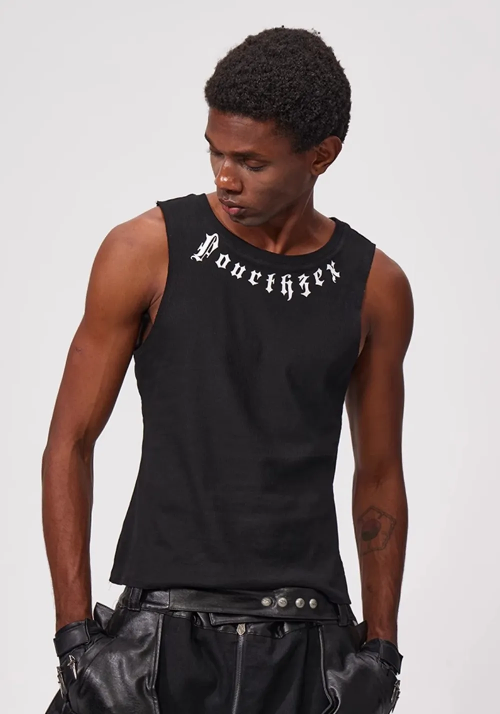Fourth3ex丨Sanskrit Sword Print Tank Top
