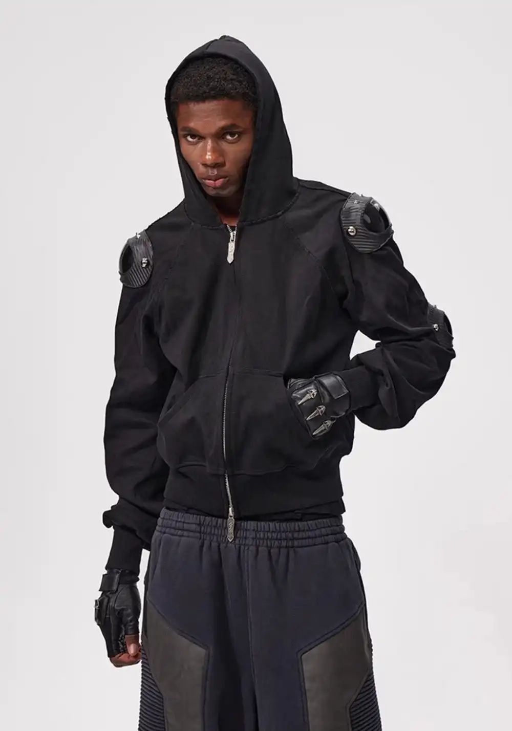 Fourth3ex丨Custom Armor Racing Hoodie - Streetwear