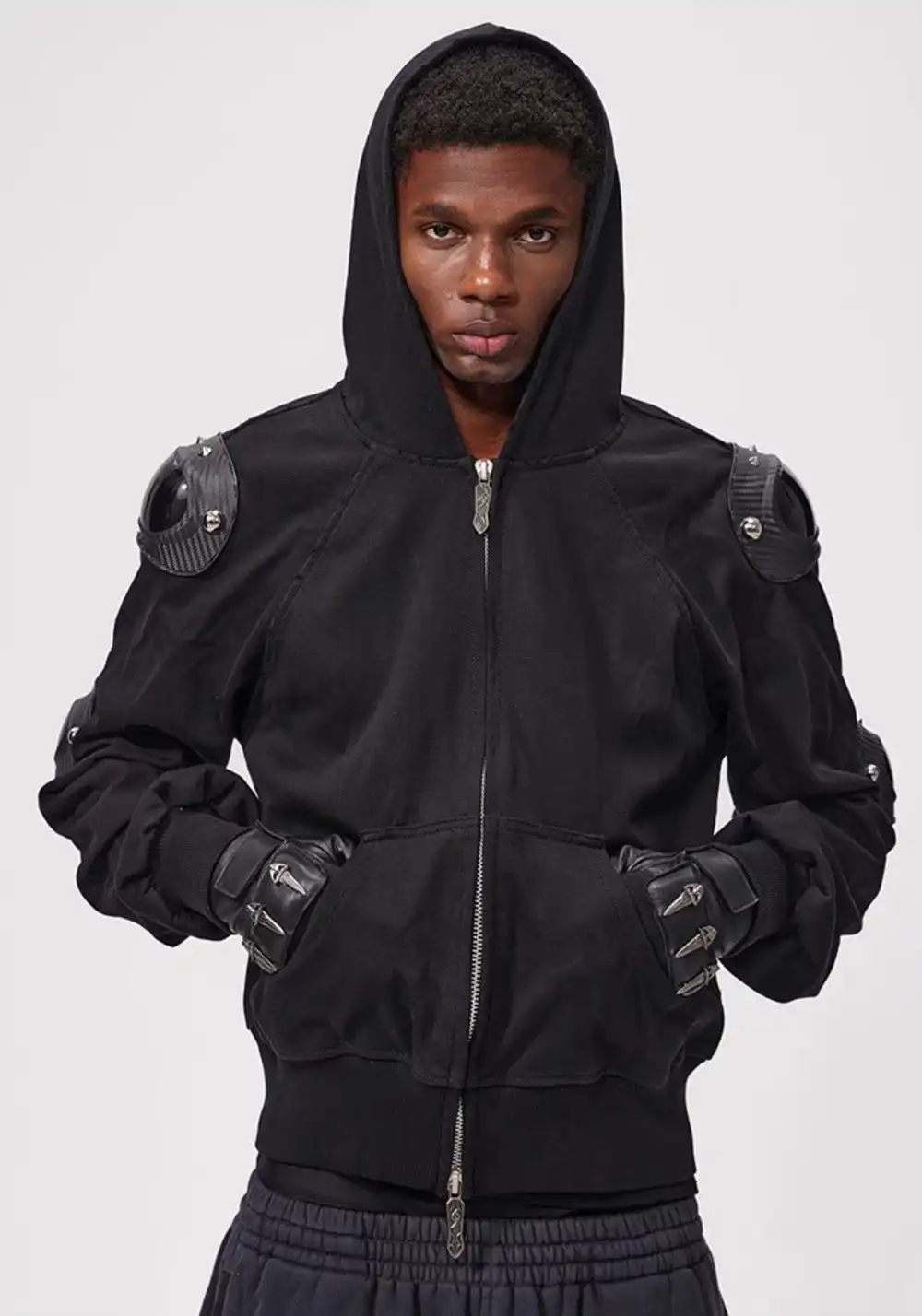 Fourth3ex丨Custom Armor Racing Hoodie - Streetwear