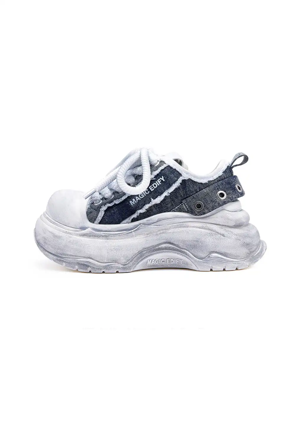 M88M丨Distressed Chunky Platform Sneakers