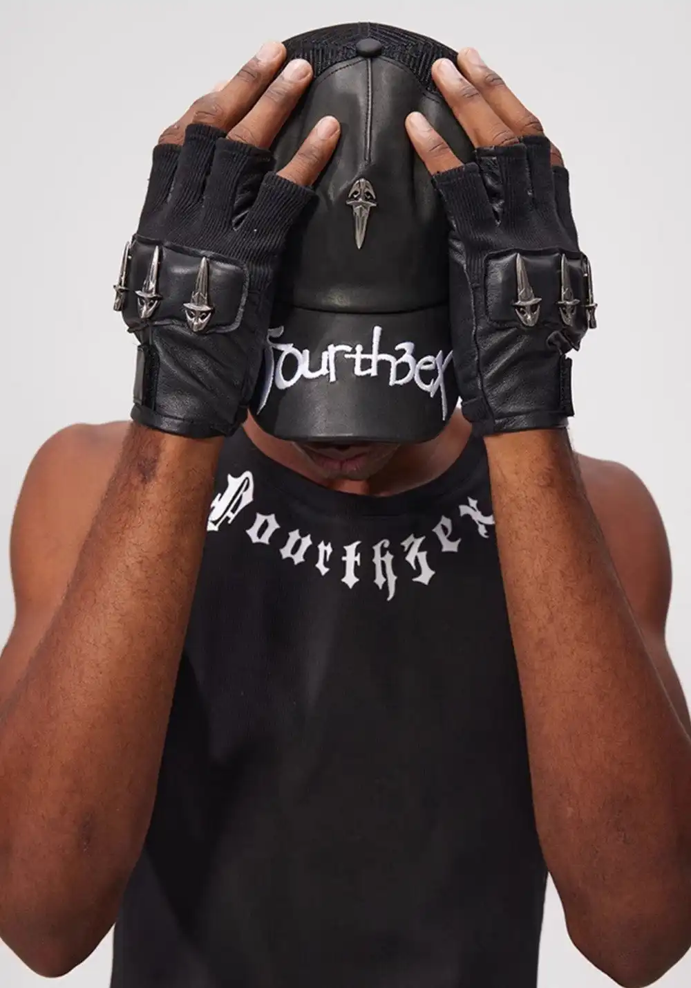 Fourth3ex丨Premium Leather Half-Finger Gloves
