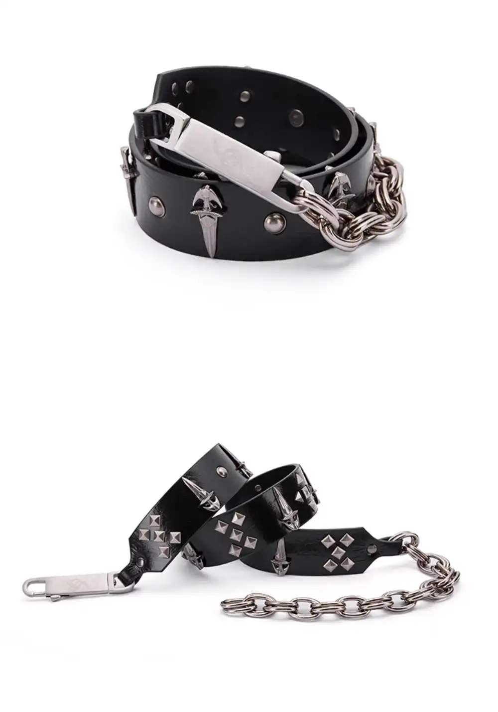 Fourth3ex丨Medieval Leather Chain Belt