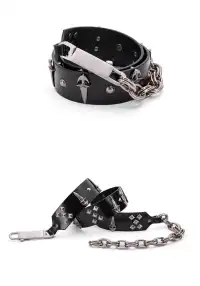 Fourth3ex丨Medieval Leather Chain Belt