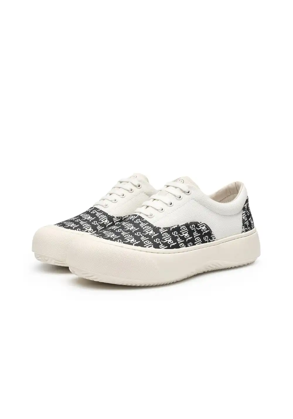 SMILEY丨Classic Print Canvas Sneakers