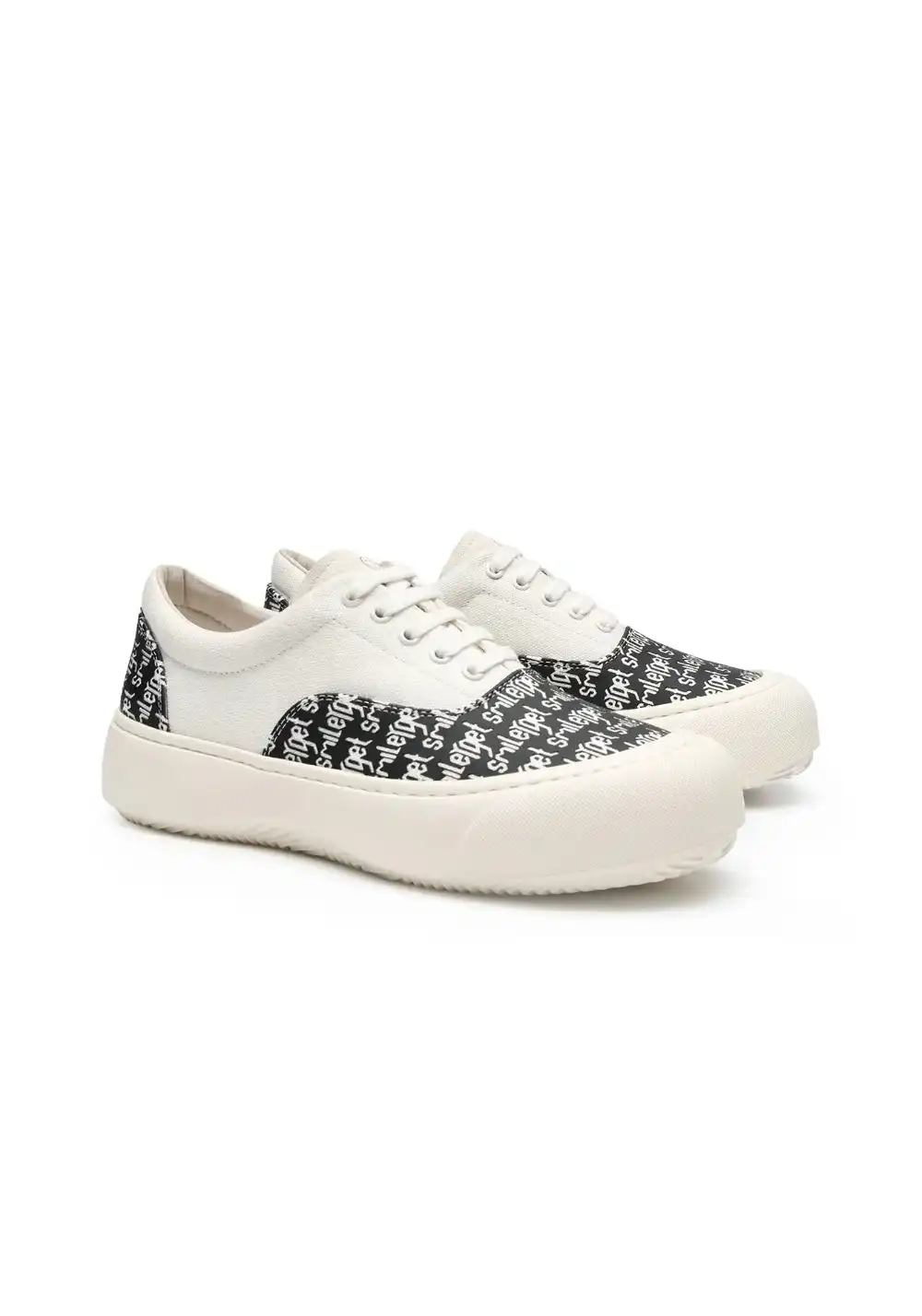SMILEY丨Classic Print Canvas Sneakers