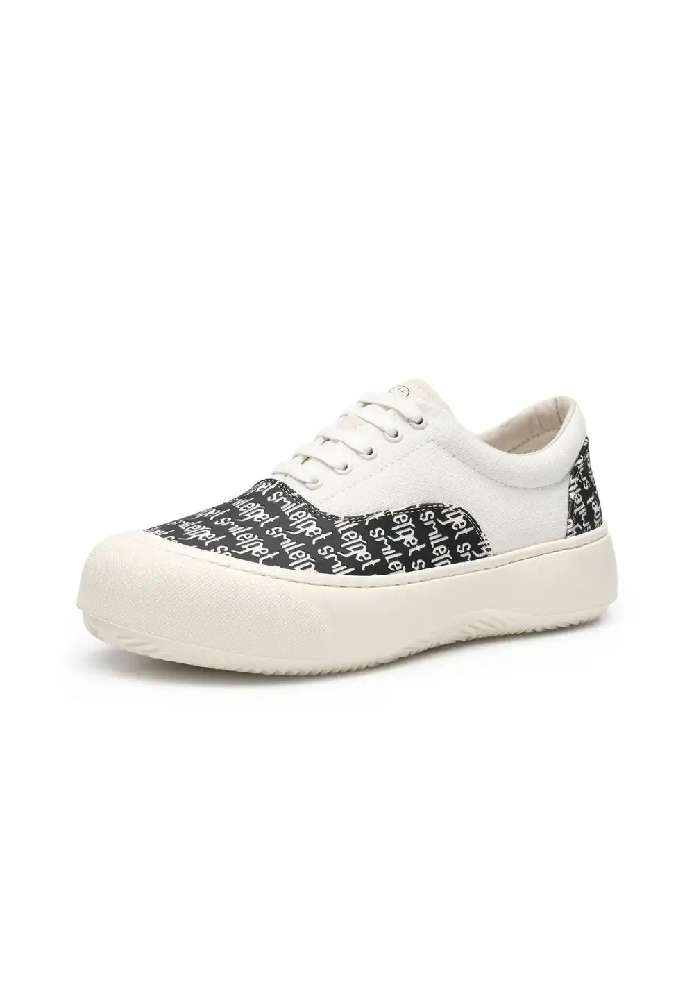 SMILEY丨Classic Print Canvas Sneakers