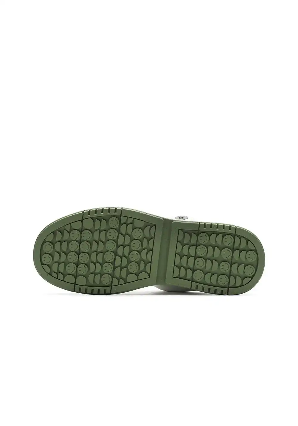 SMILEY丨Color-Block Leather Skate Shoes