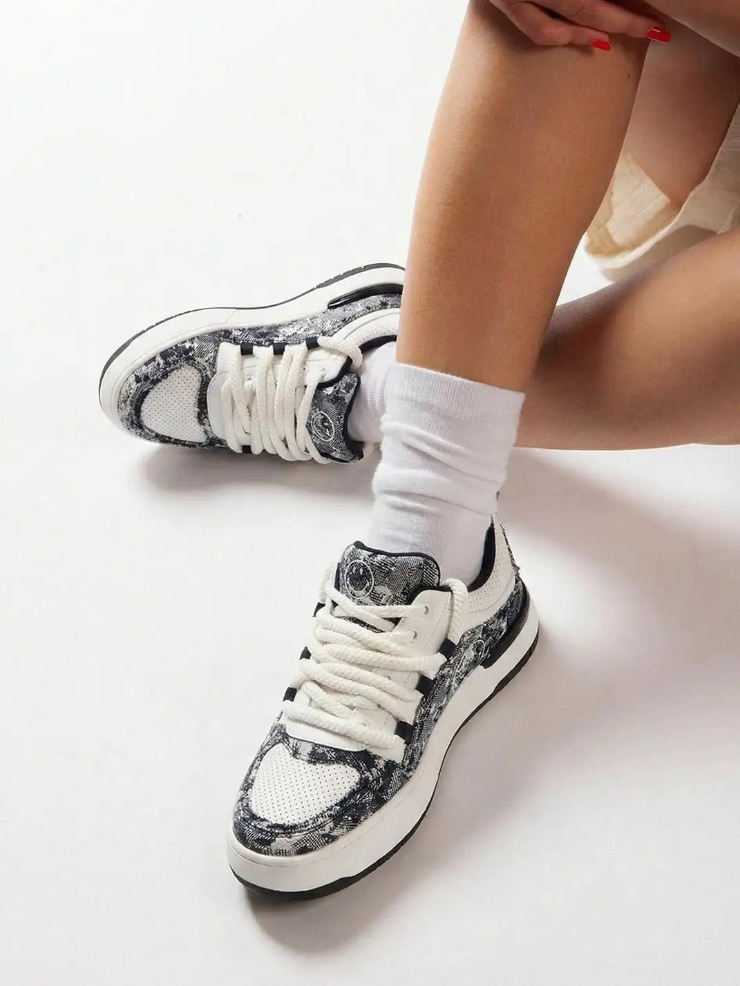 SMILEY丨Classic Print Canvas Shoes