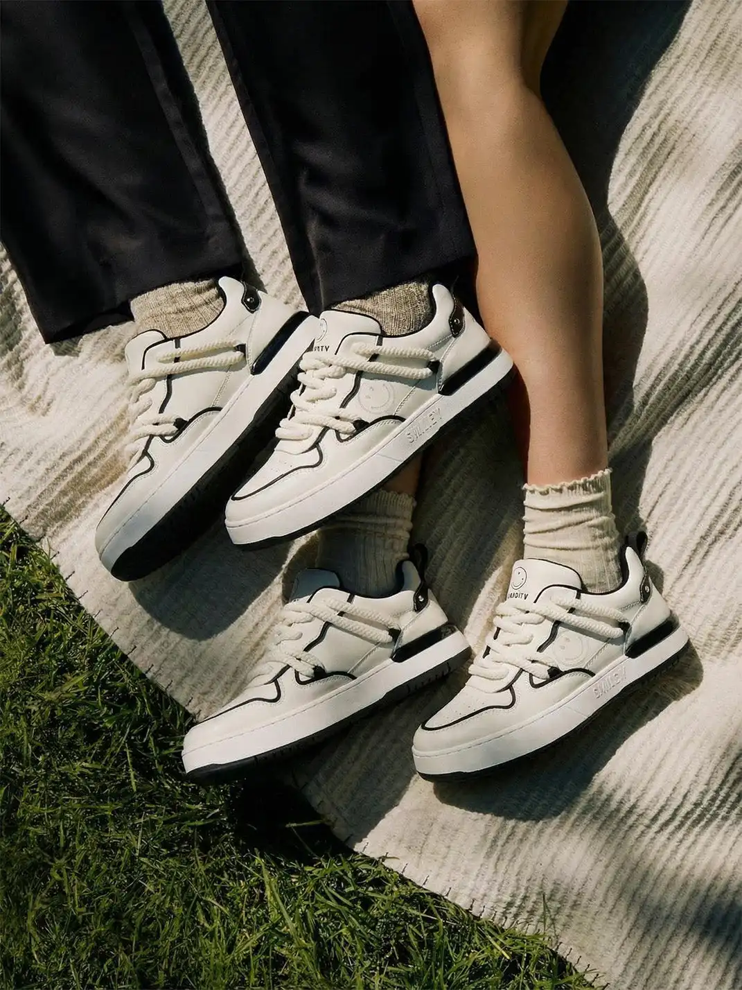 SMILEY丨Split Leather Skate Shoes