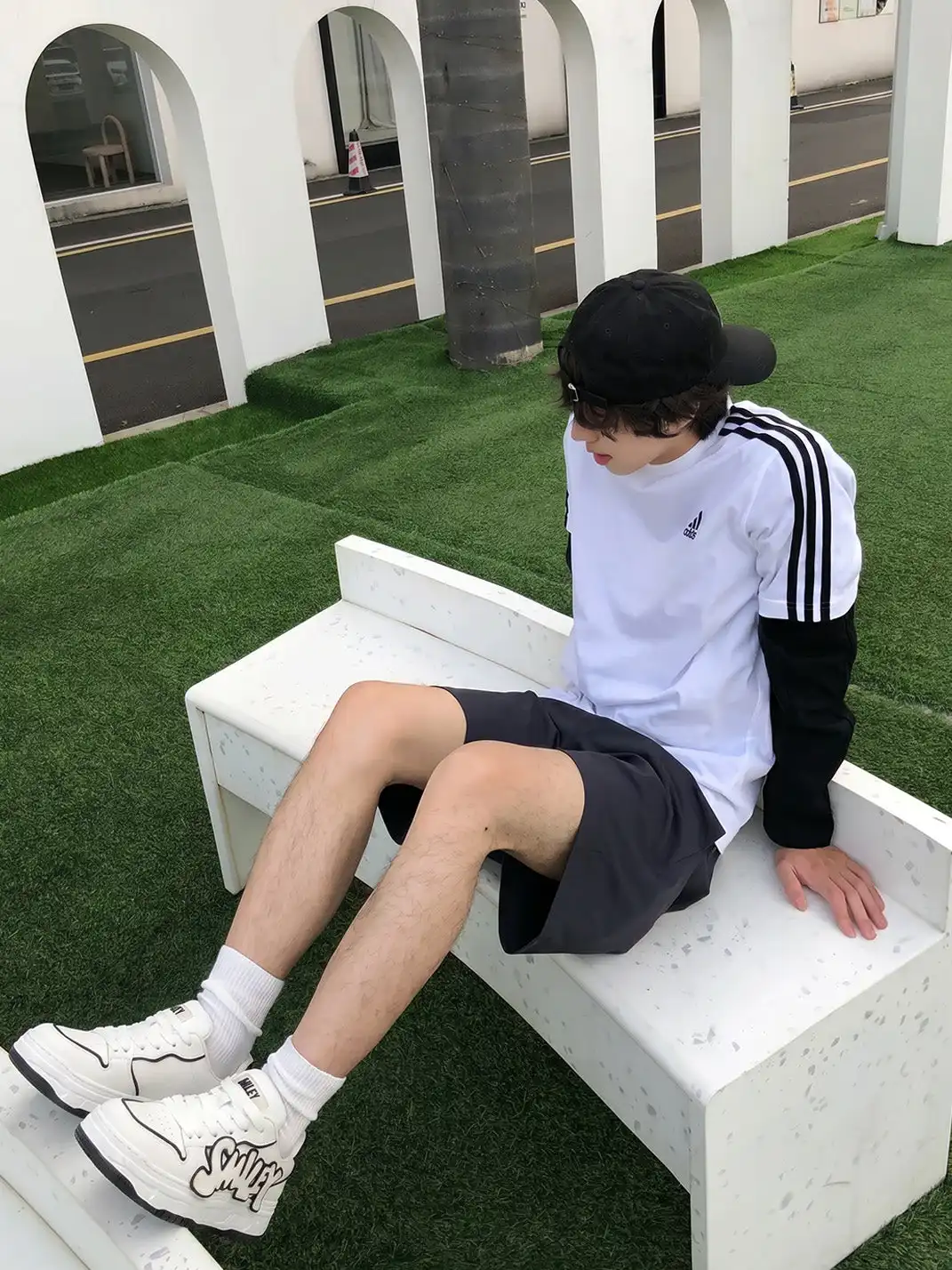 SMILEY丨Men's Split Leather Skate Shoes (Trendy)