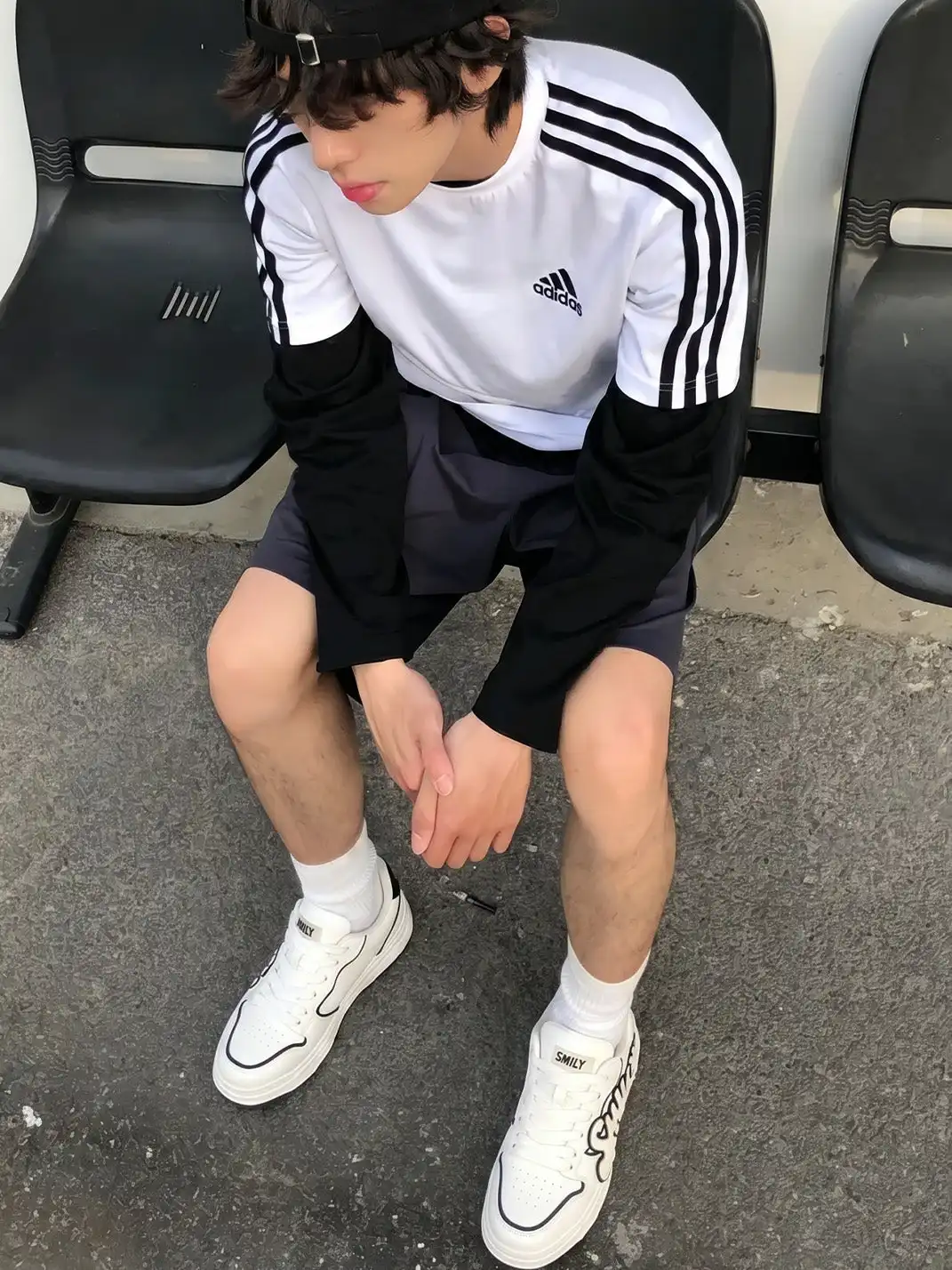SMILEY丨Men's Split Leather Skate Shoes (Trendy)