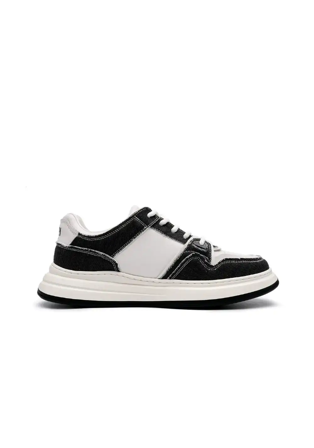 SMILEY丨Split Leather-Fabric Classic Skate Shoes