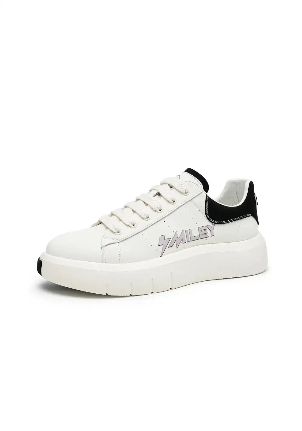 SMILEY丨Men's Laced Split Leather Skate Shoes