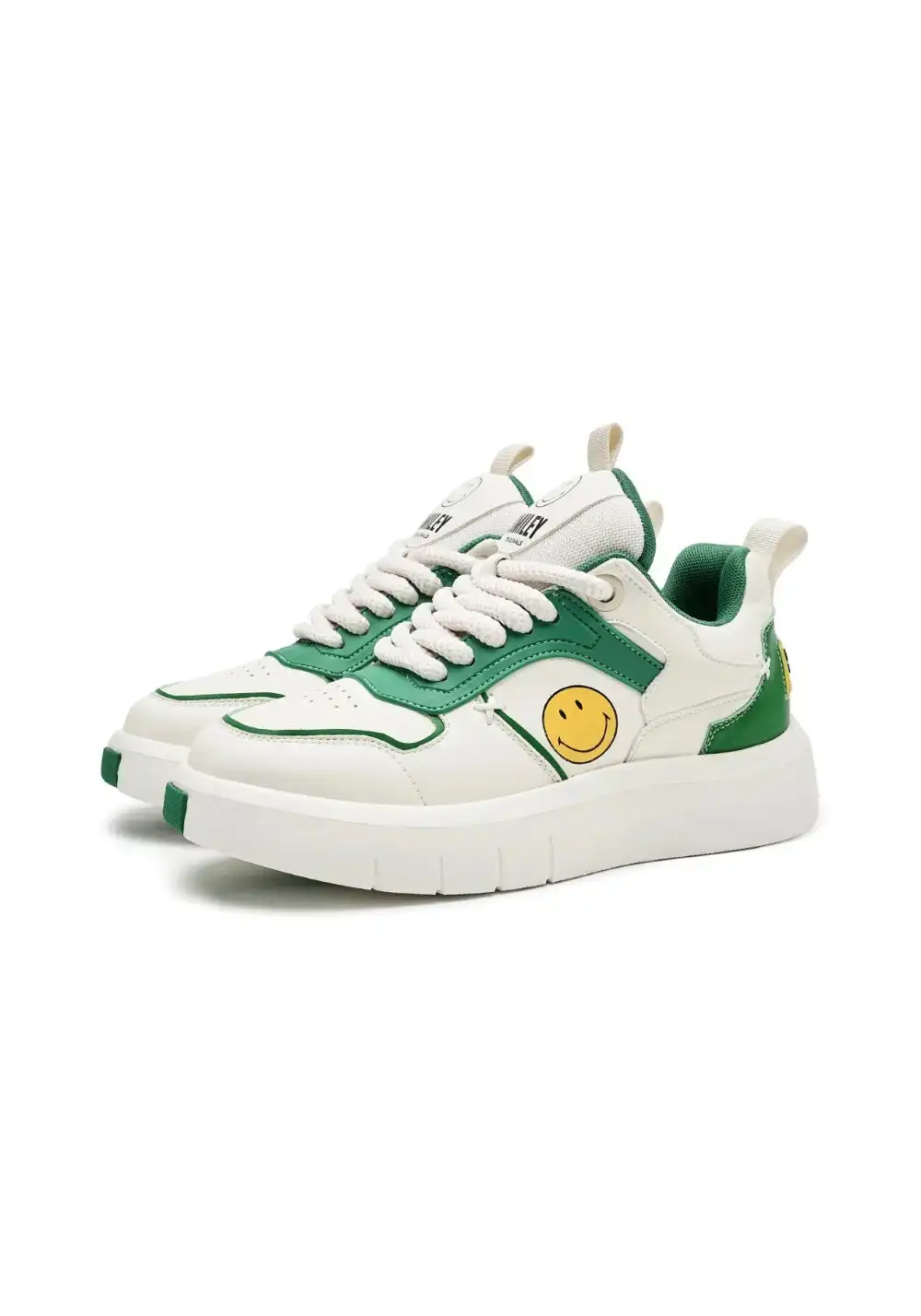 SMILEY丨Versatile Split Leather Skate Shoes