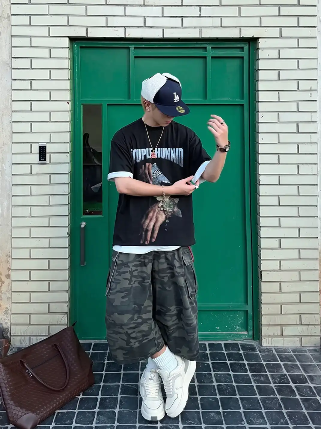 SMILEY丨Versatile Split Leather Skate Shoes