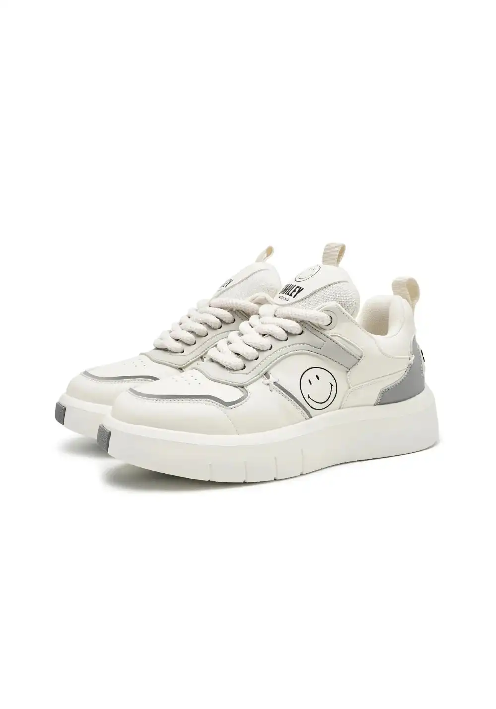 SMILEY丨Versatile Split Leather Skate Shoes