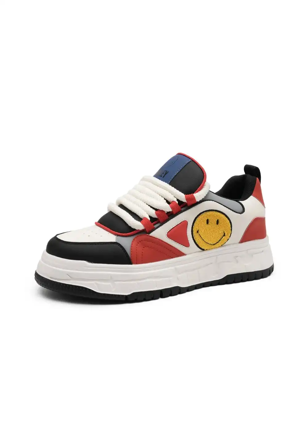 SMILEY丨Men's Synthetic Leather Foam-Sole Sneakers