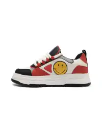 SMILEY丨Men's Synthetic Leather Foam-Sole Sneakers