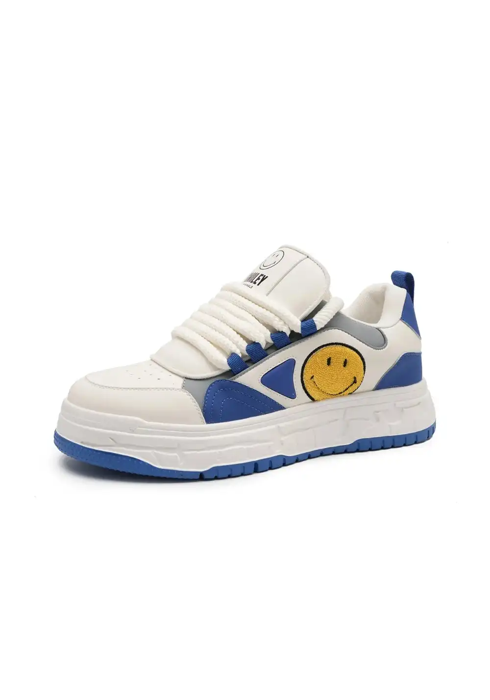 SMILEY丨Men's Synthetic Leather Foam-Sole Sneakers
