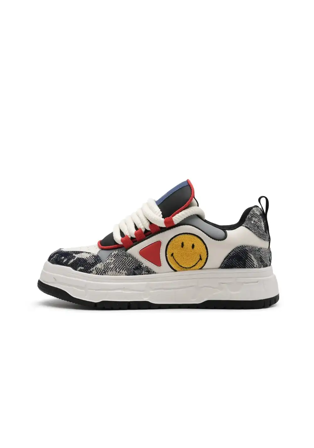 SMILEY丨Men's Synthetic Leather Foam-Sole Sneakers