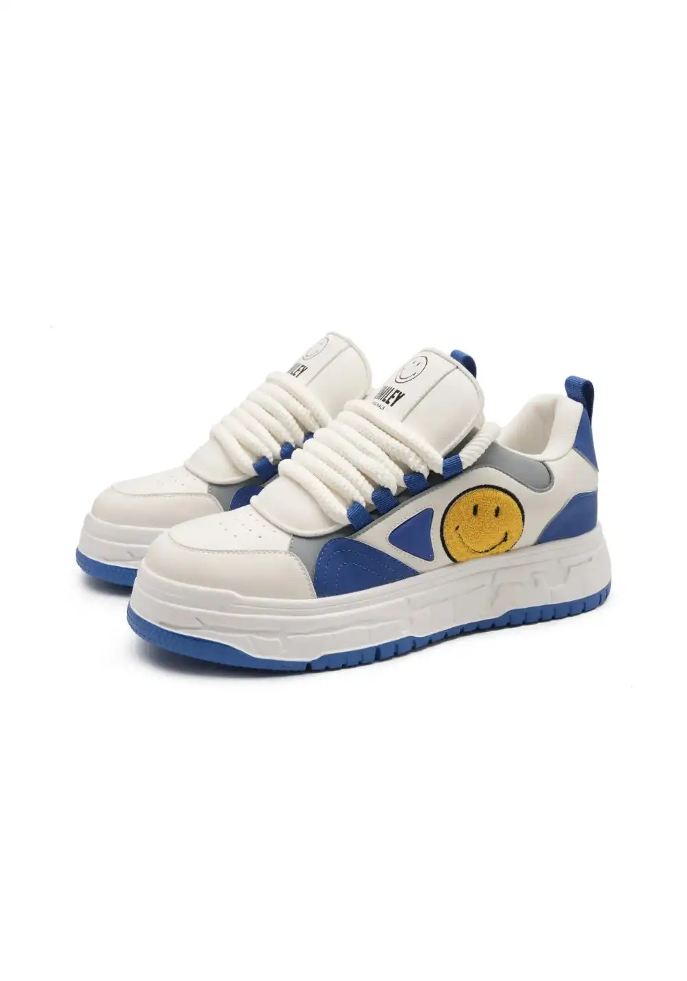 SMILEY丨Men's Synthetic Leather Foam-Sole Sneakers