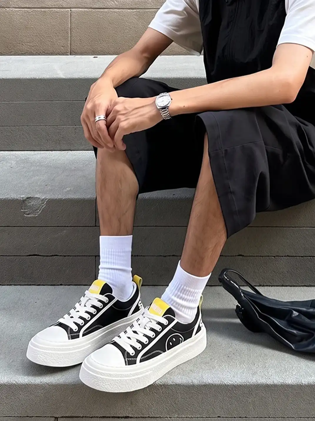 SMILEY丨Classic Smiley Canvas Shoes (Flat Sole)