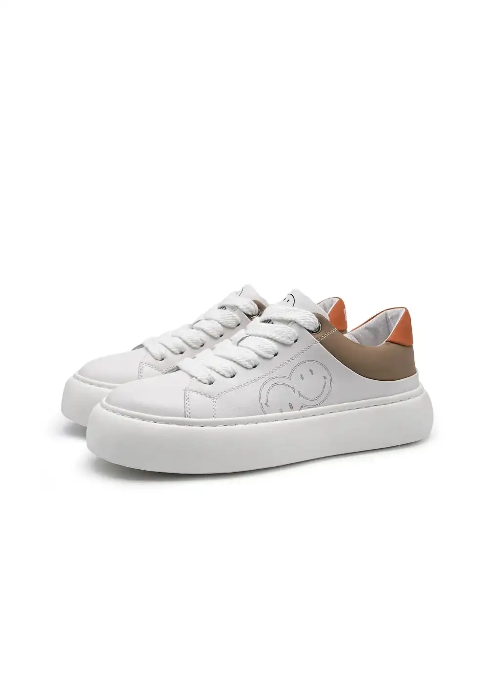 SMILEY丨Men's Lightweight Smiley Leather Sneakers