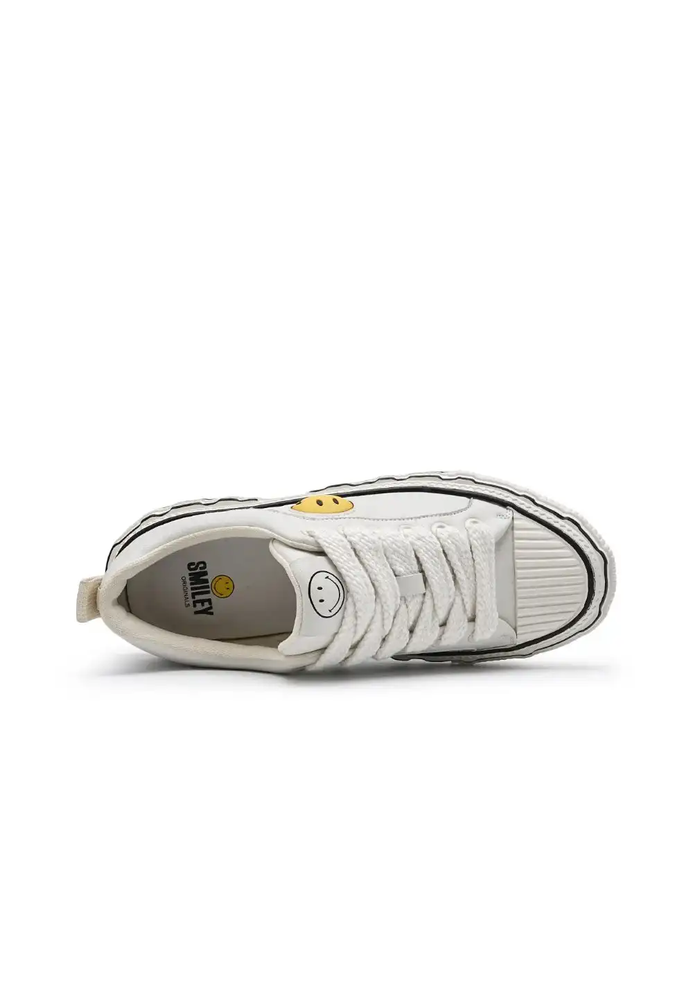 SMILEY丨Smiley Split Leather Canvas Shoes