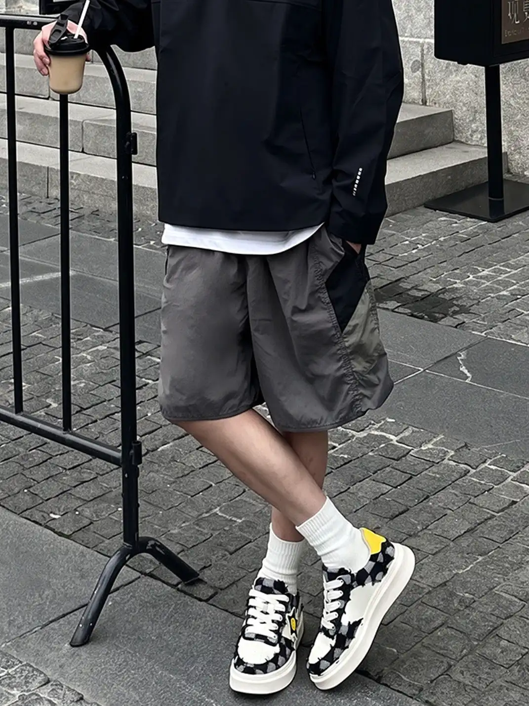 SMILEY丨Smiley Plaid Skate Shoes (Anti-Slip Thick Sole)
